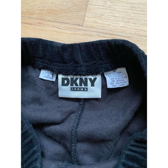 Rare Vintage DKNY Jeans Velvet Leggings - Picture 3 of 5
